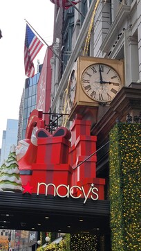 We walked to Macy's