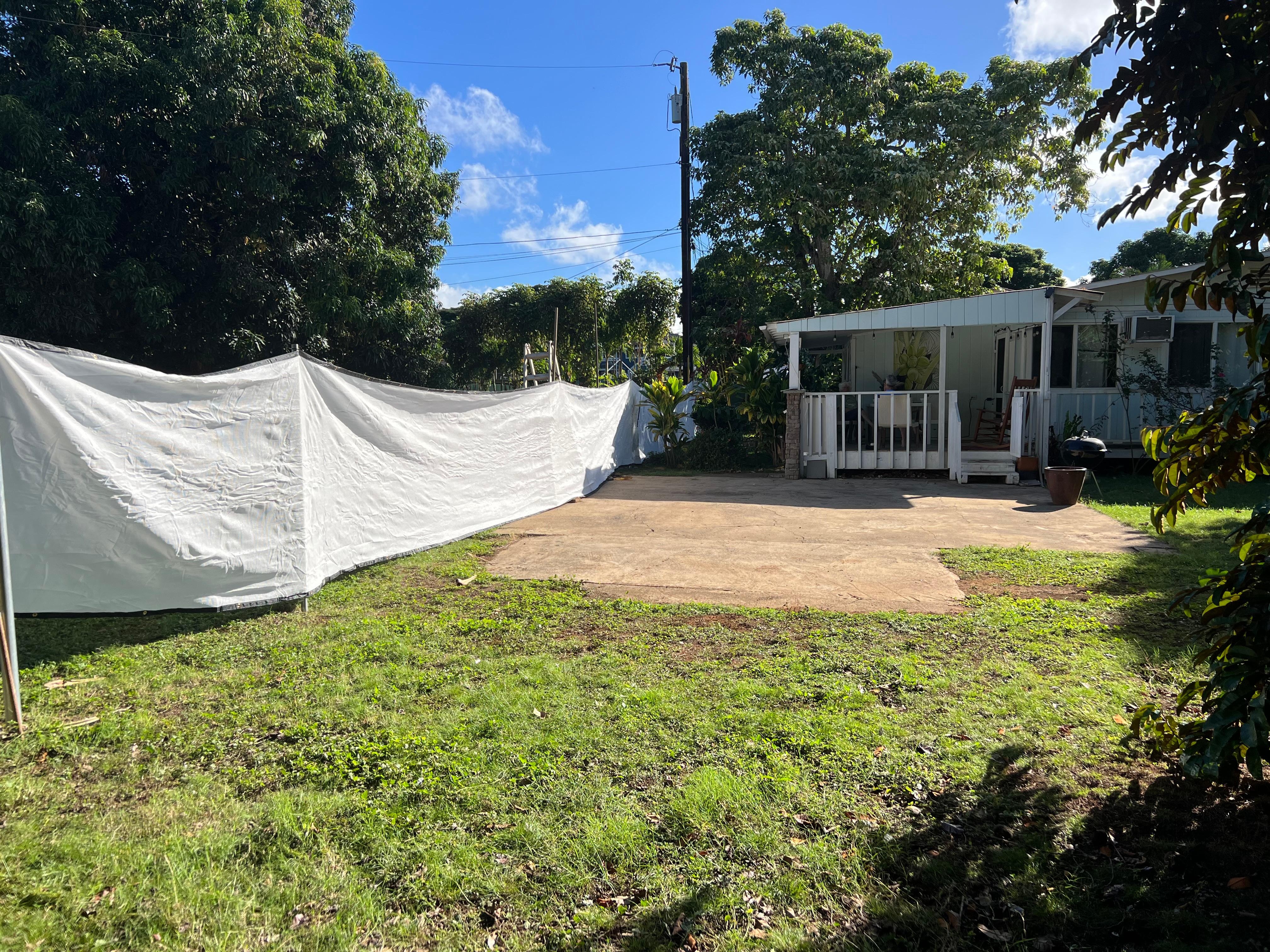 House with new fence