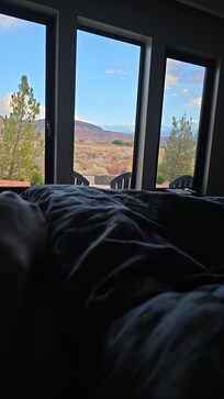 Morning view from master bedroom.