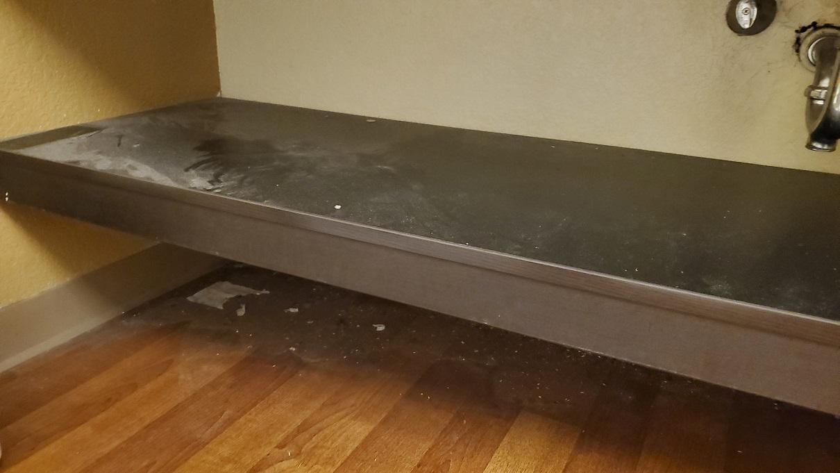 Bathroom has not been cleaned for months.
