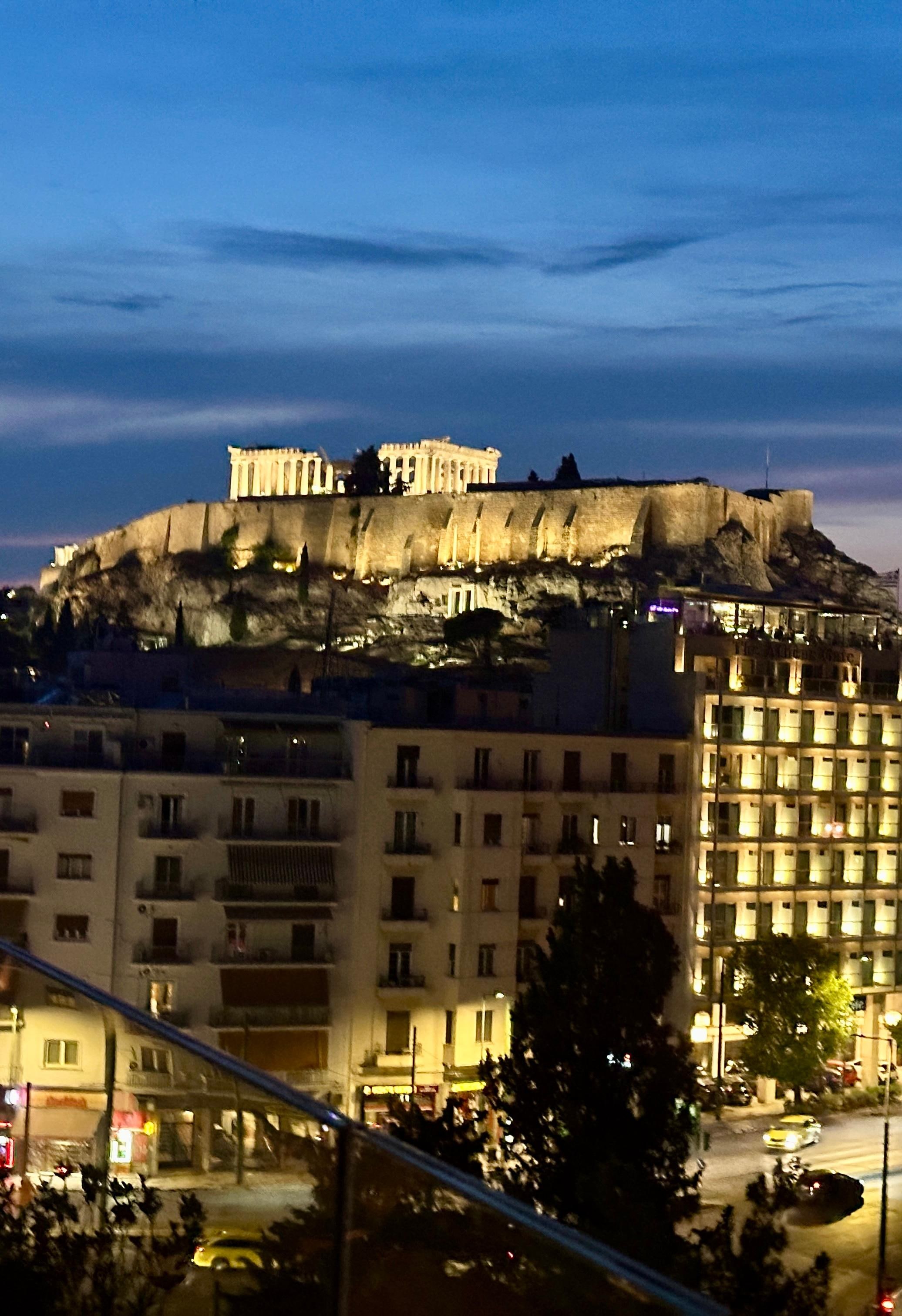 View from the roof-top bar.
