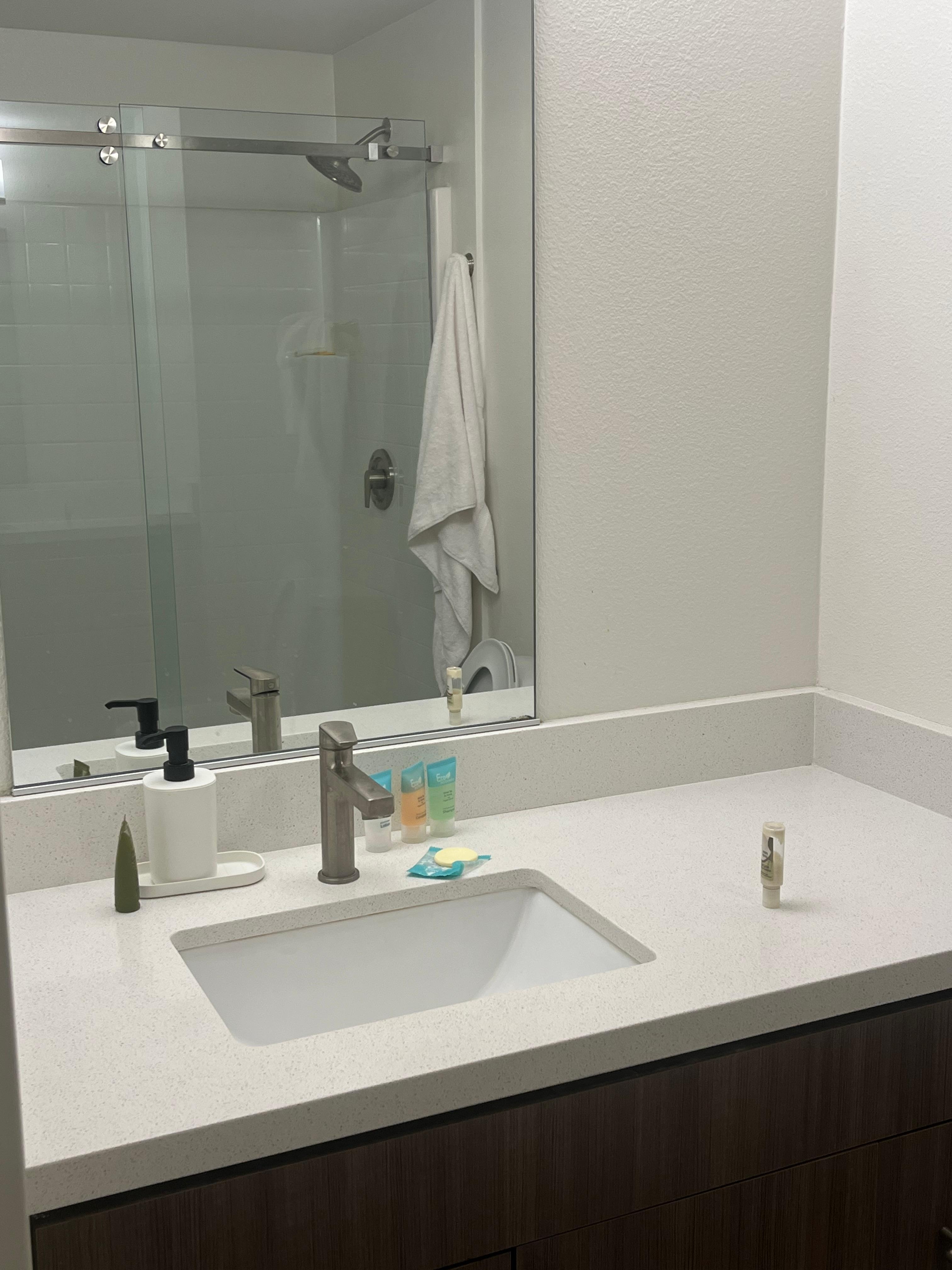 Opened soap upon entering room