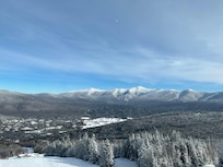 View of the resort from the ski slopes
