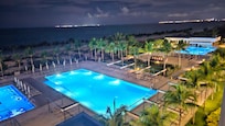 Night time pools