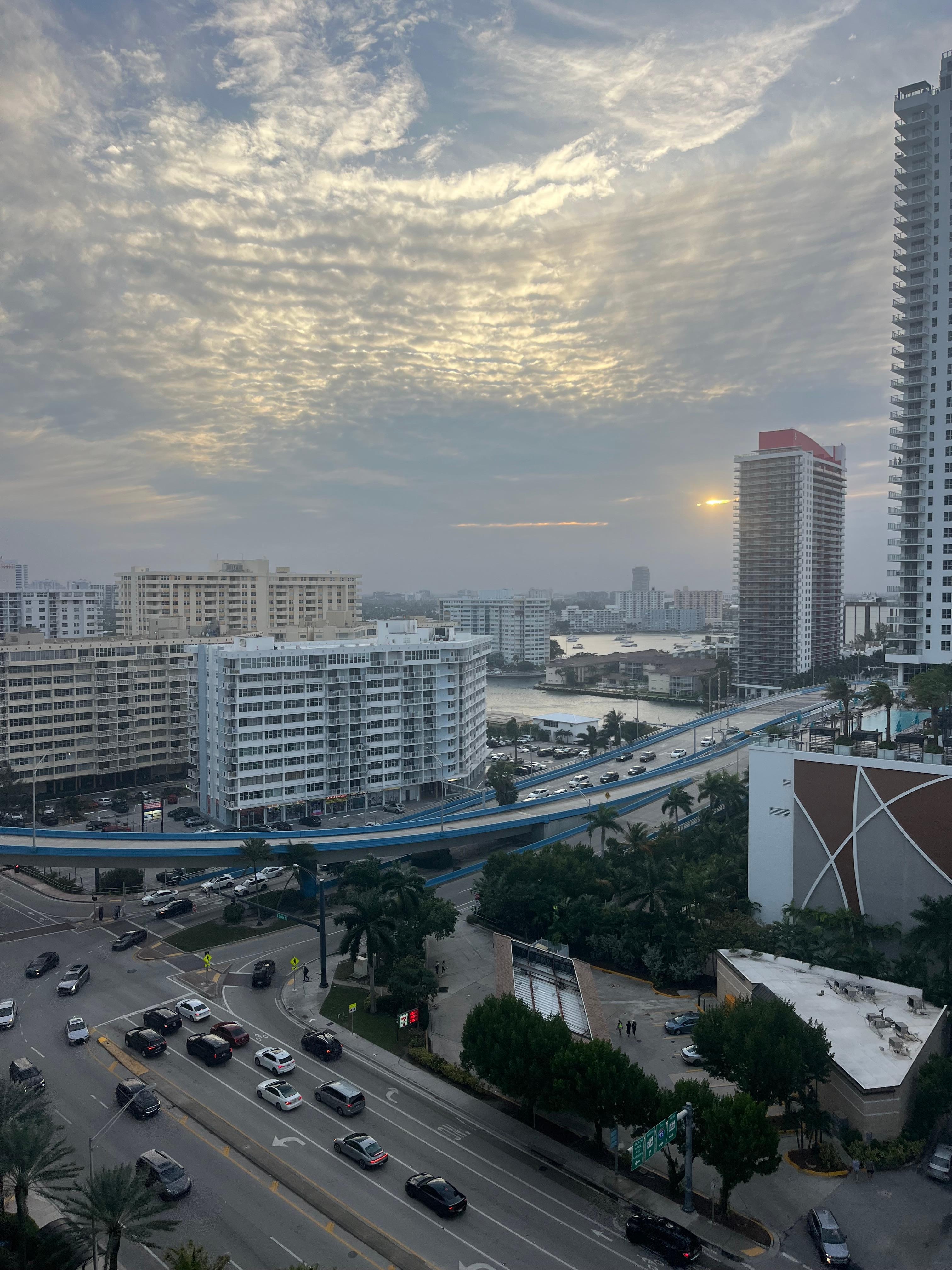 Intercoastal view from the balcony