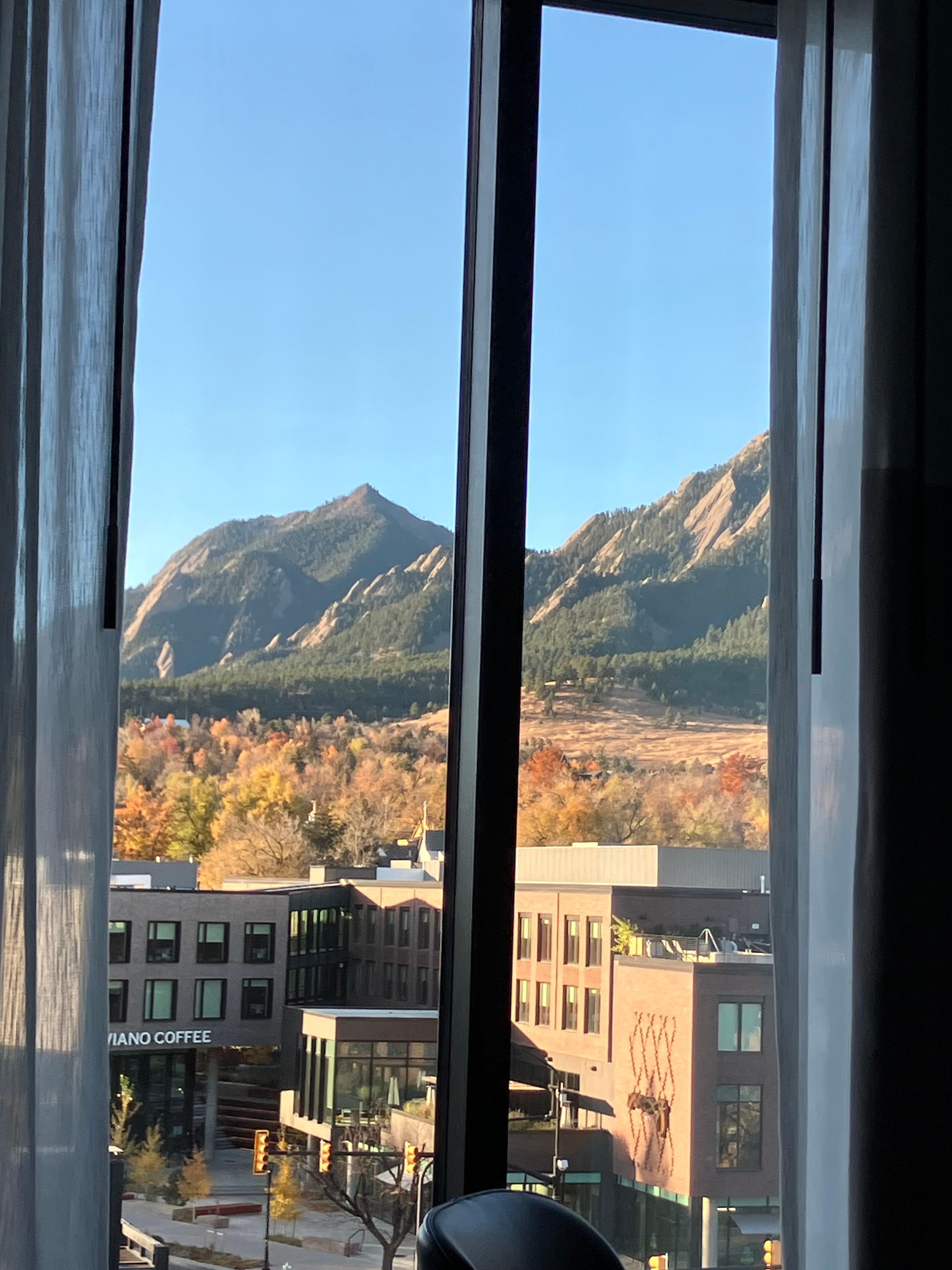 View from room of mountains 