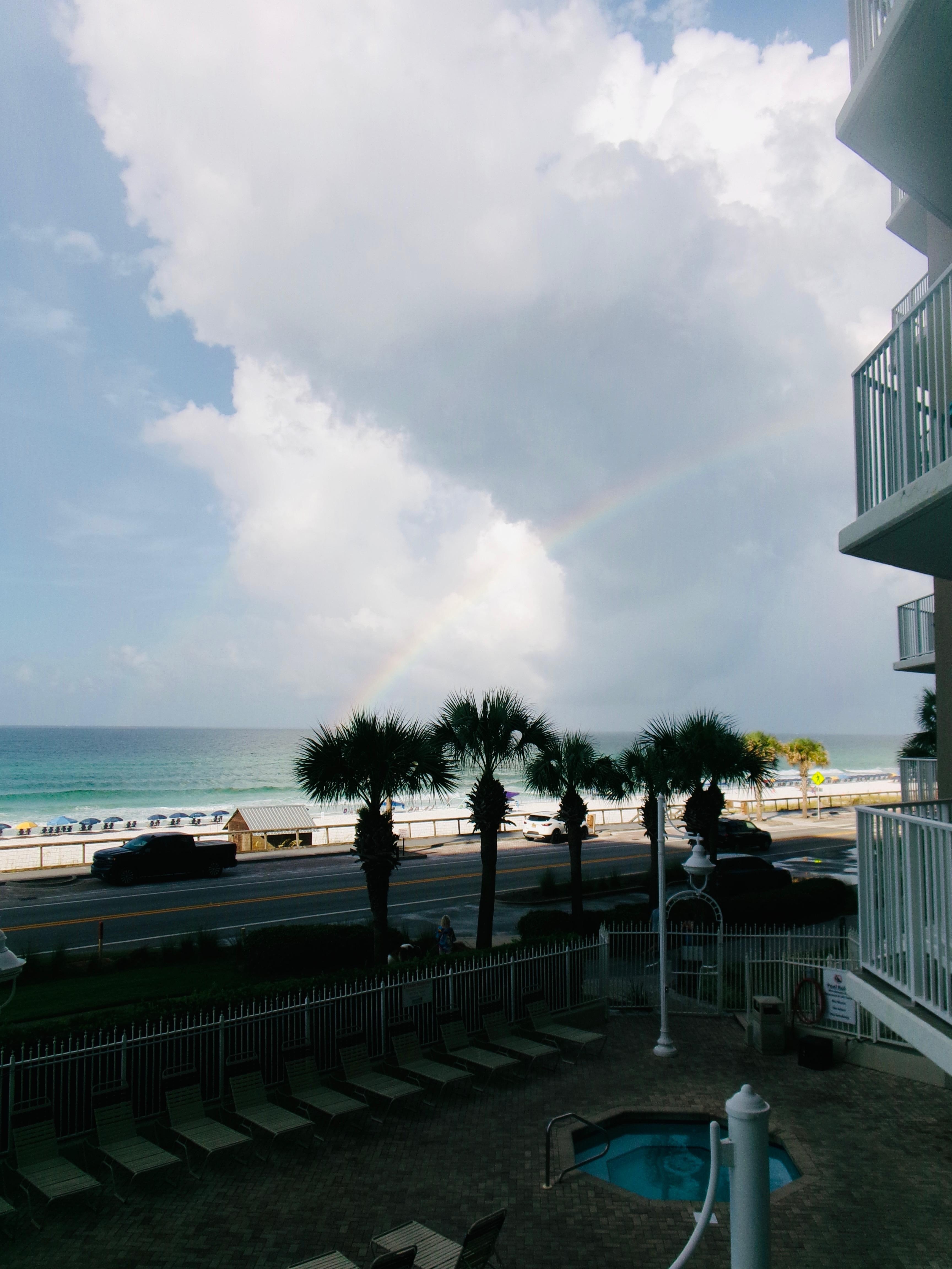 A beautiful rainbow.