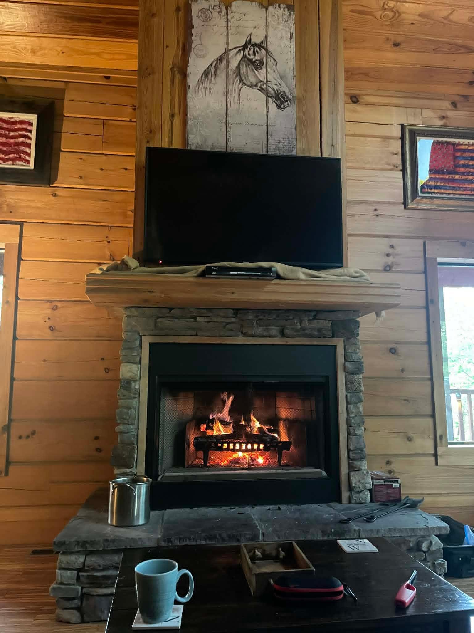 Enjoyed the Fireplace!! 