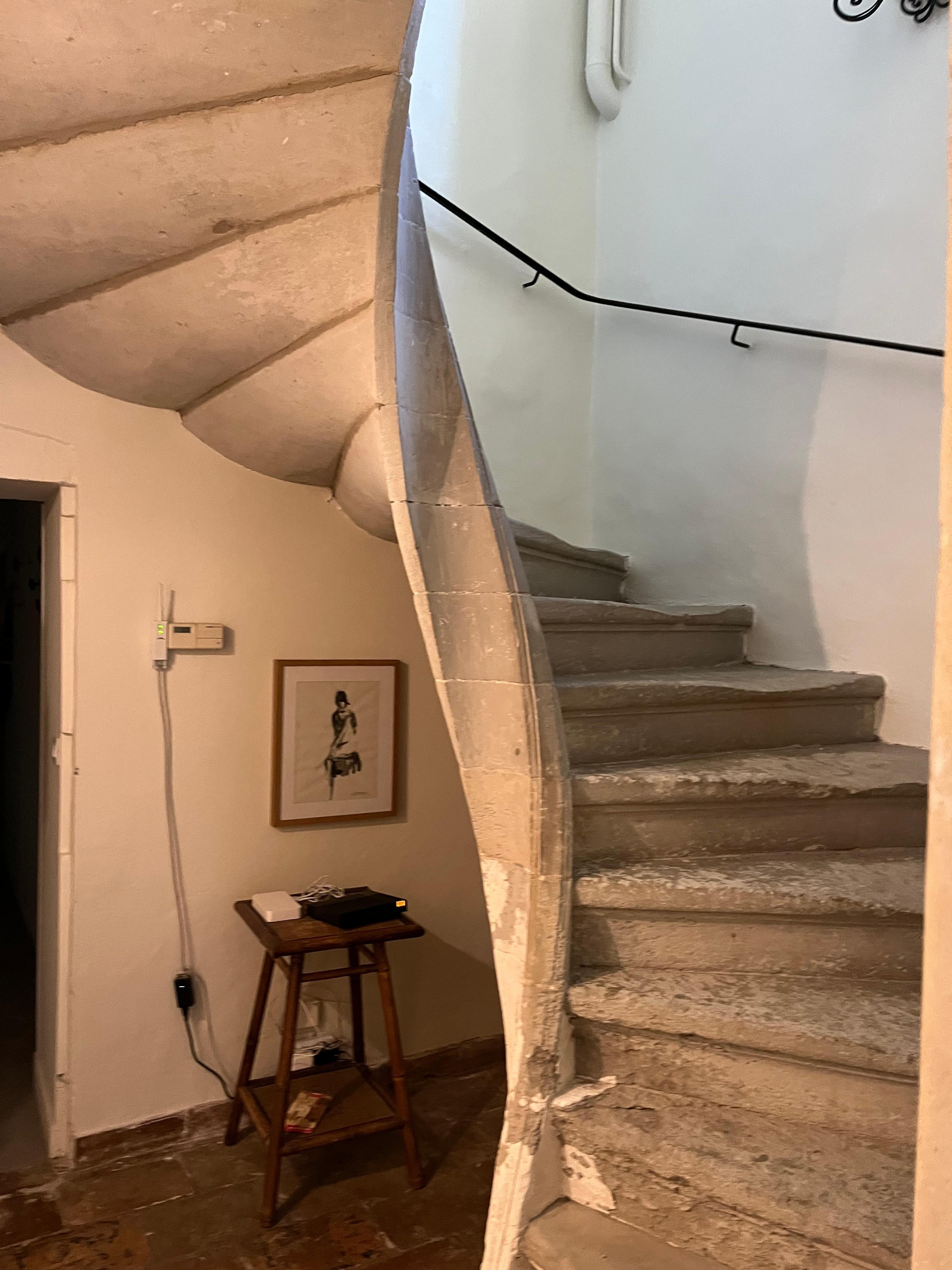 Authentic chateau staircase