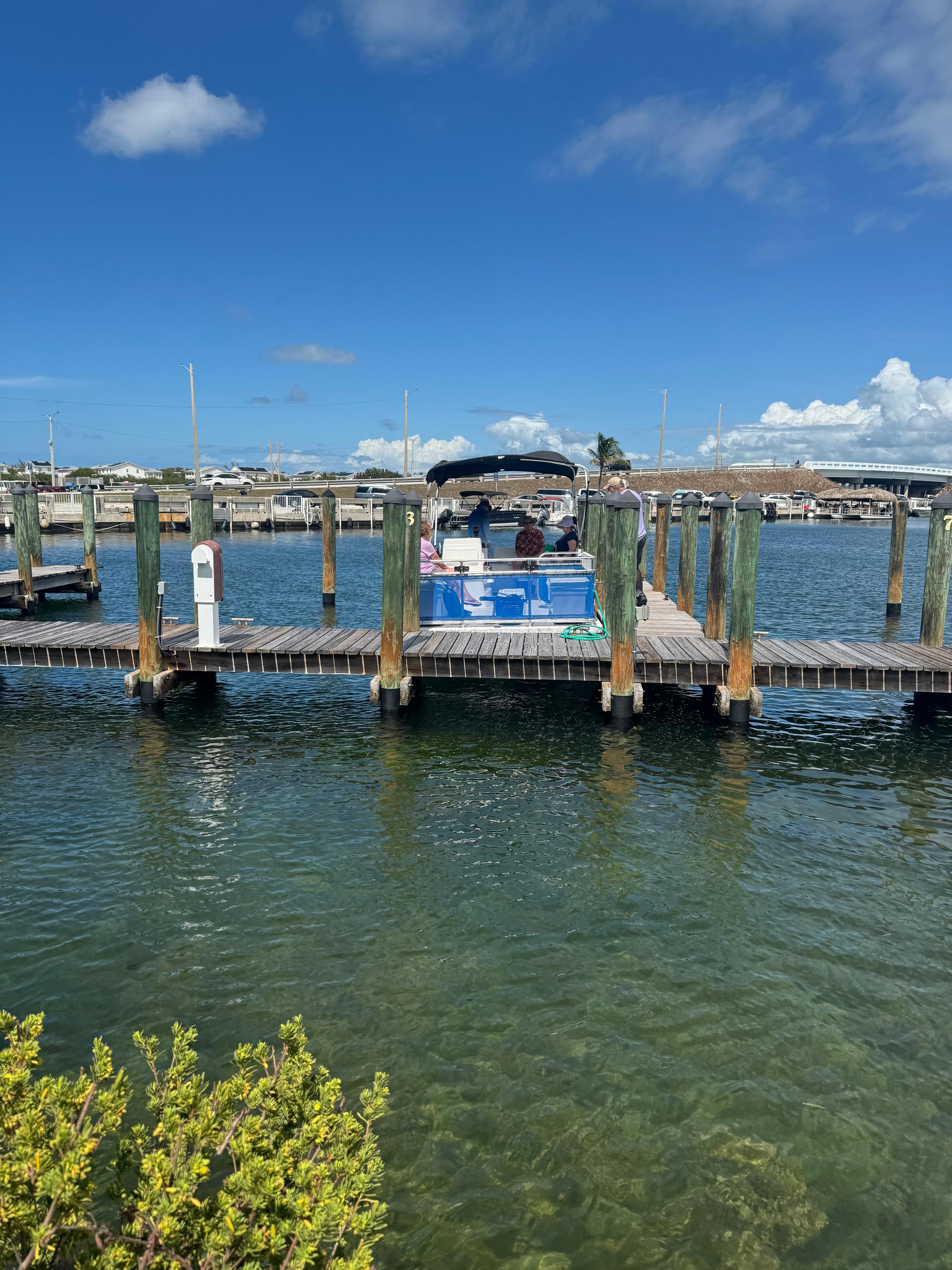 Dock pickup for an afternoon boat ride