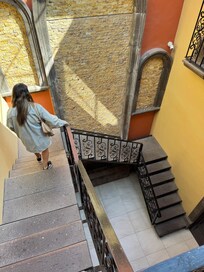 Hotel stairwell