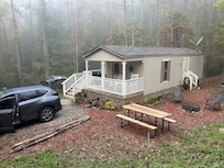 View on the way up to the lookout point of property.