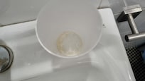 Dirty cup in Bathroom