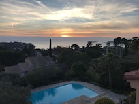 Coucher de soleil à Sanary sur Mer.