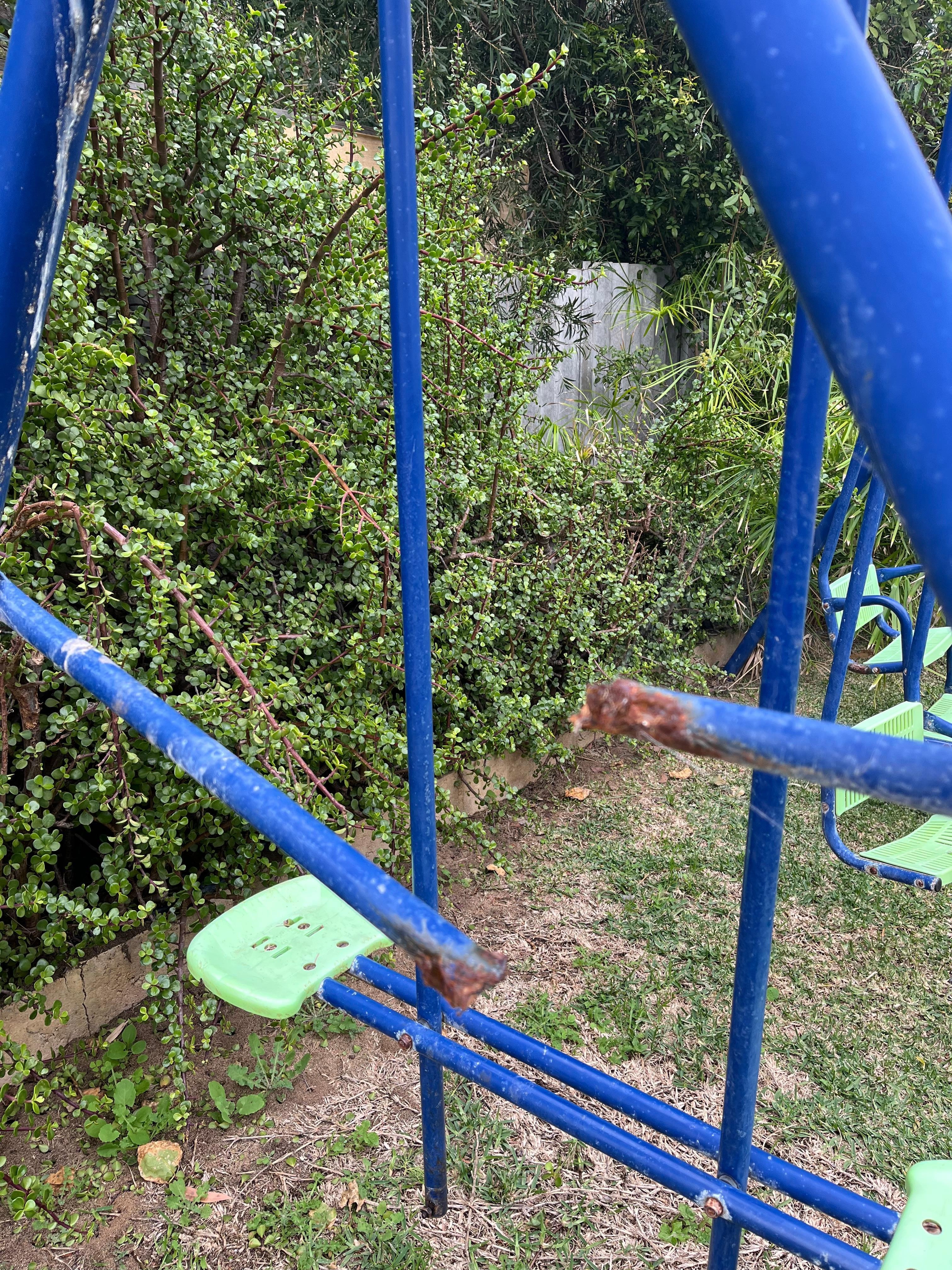 Broken swing.