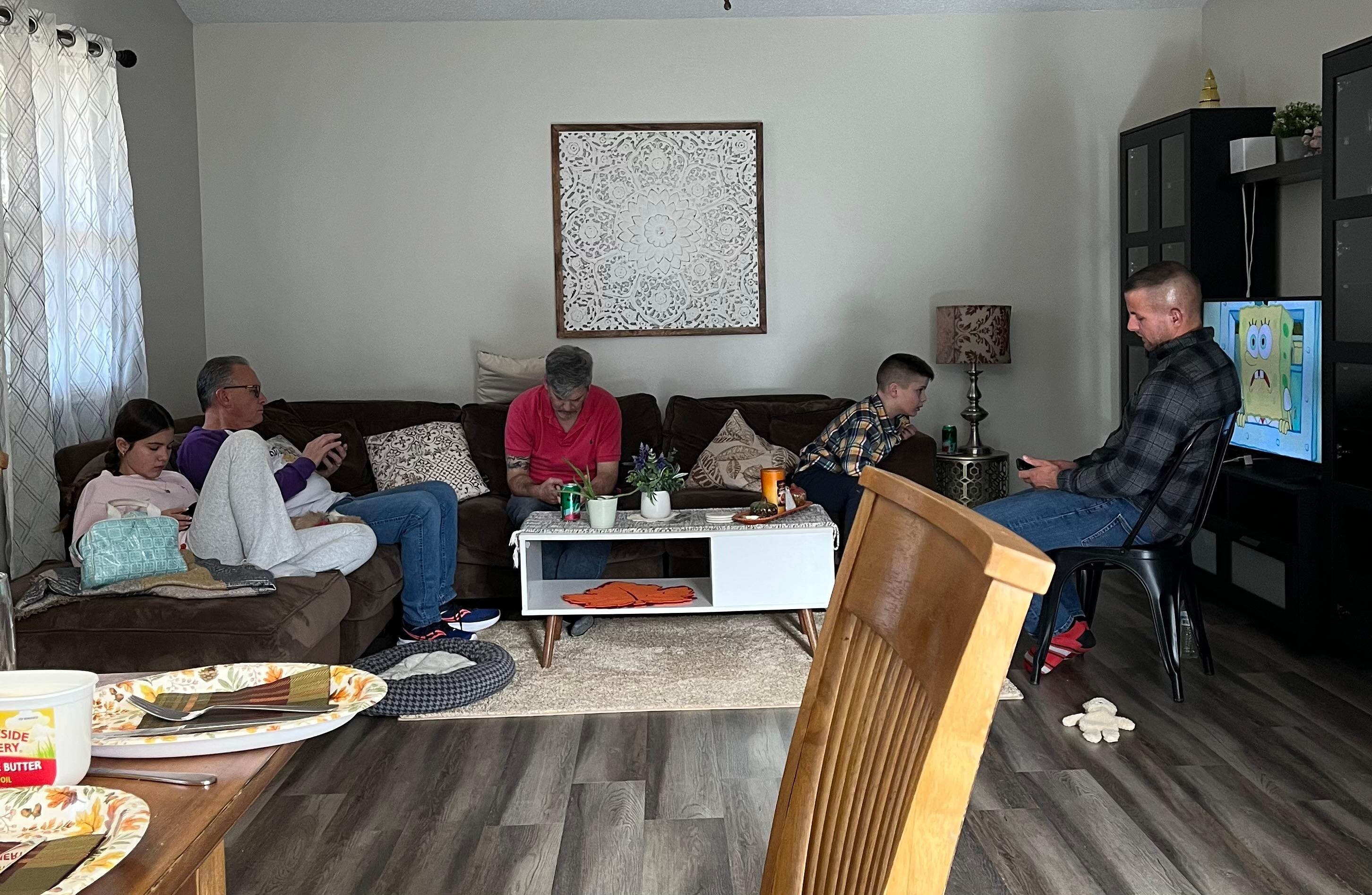 Full tummies. Parents went home to wrap presents.