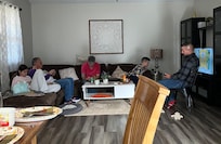 Full tummies. Parents went home to wrap presents.