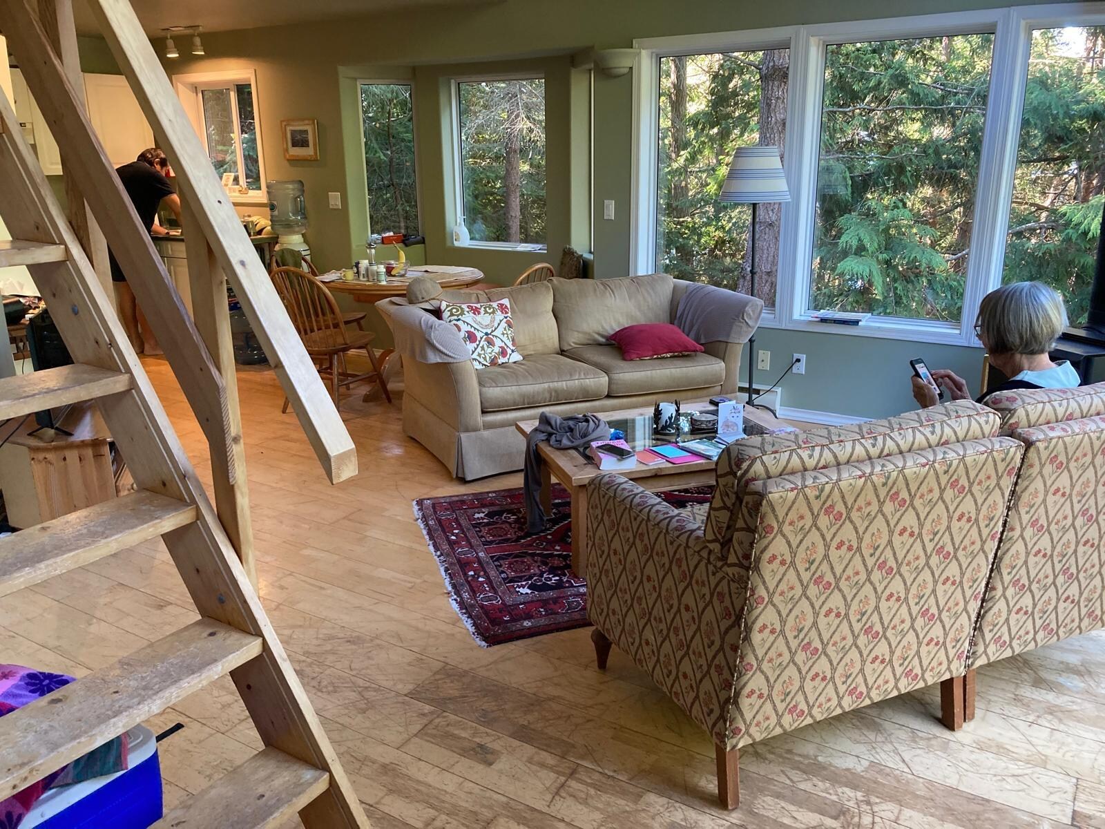 Inside cottage 