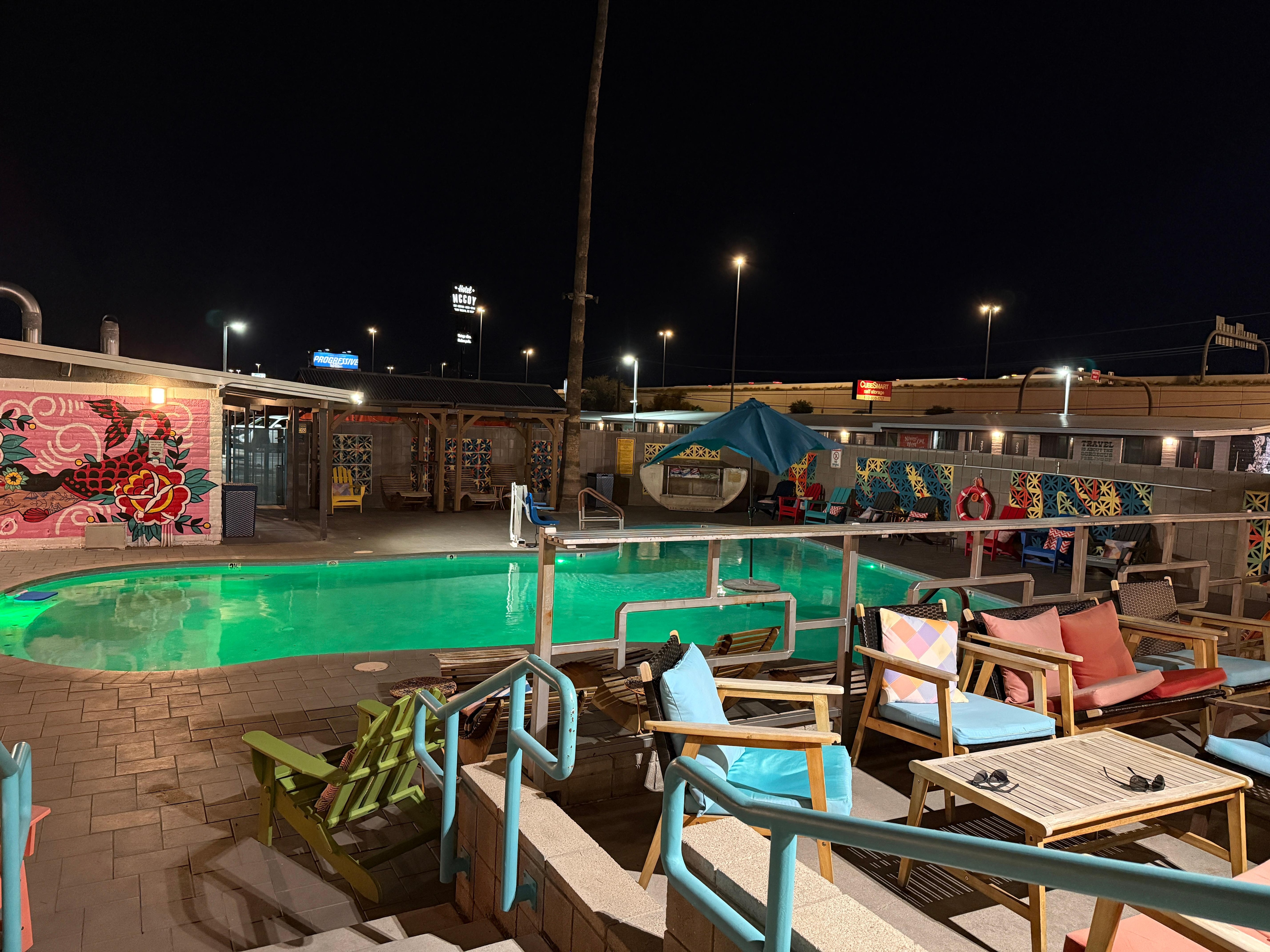 The pool they say, is always at 85°