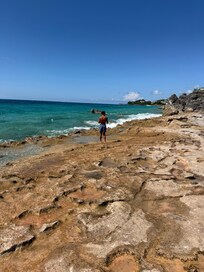 Private beach
