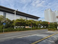 Makuhari Messe picture from right in front of the APA Hotel and resort Tokyo Bay Makuhari