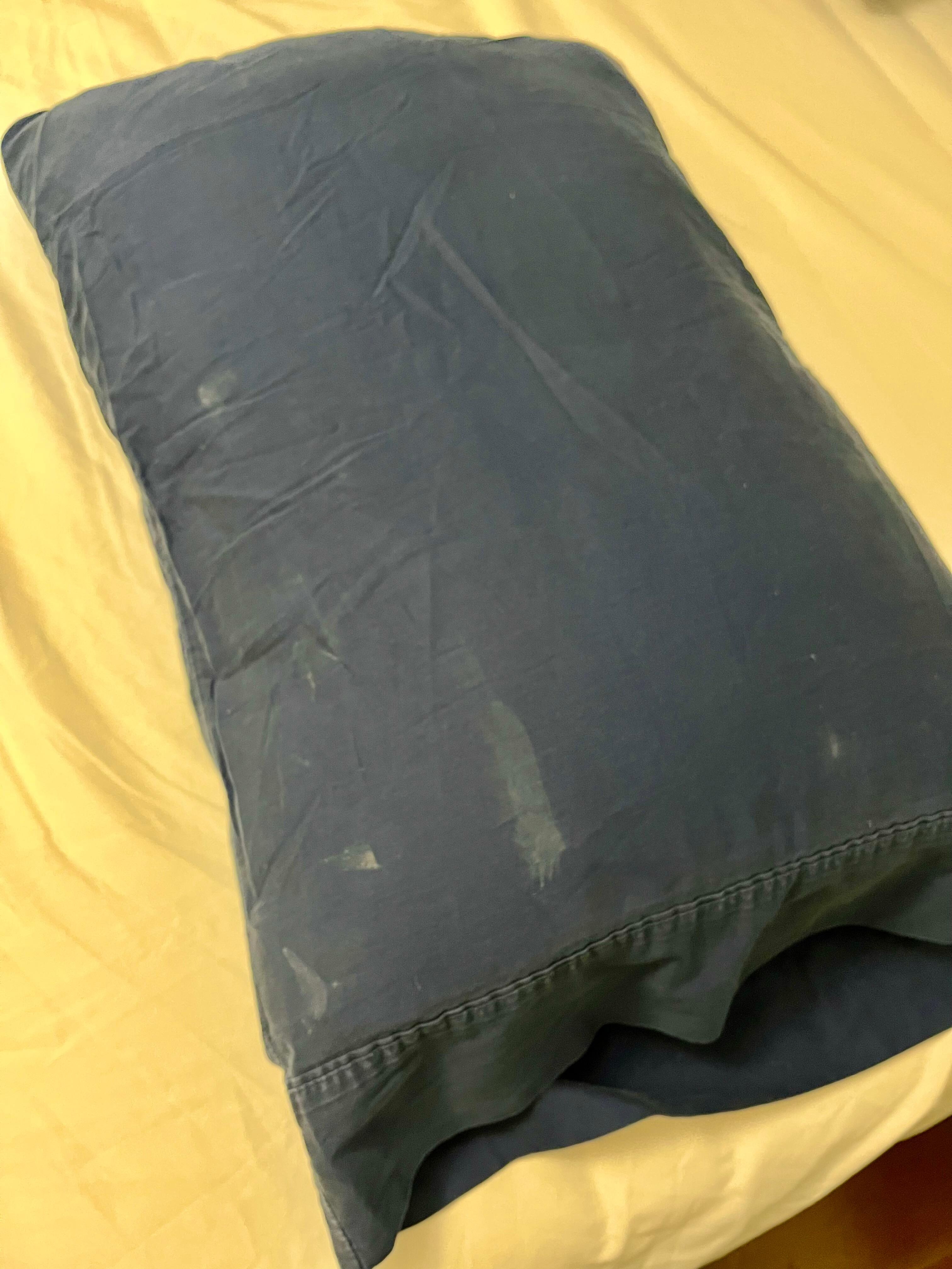 Dirty pillowcase