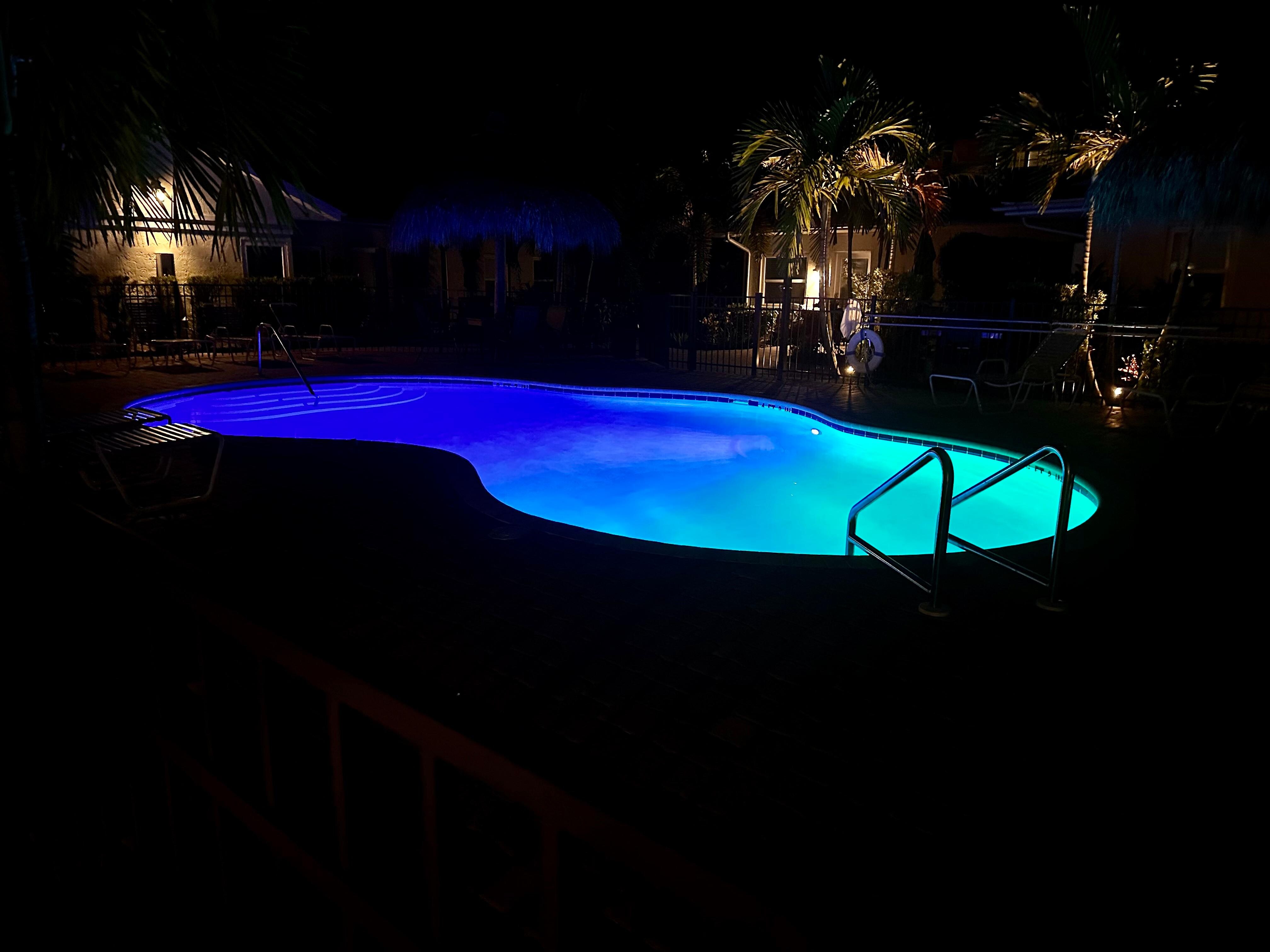 Pool at night