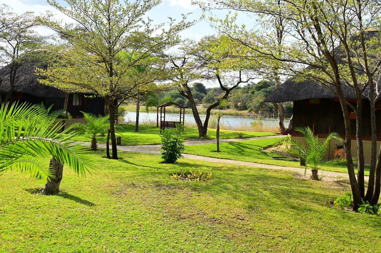 Blick von den Bungalows in zweiter Reihe