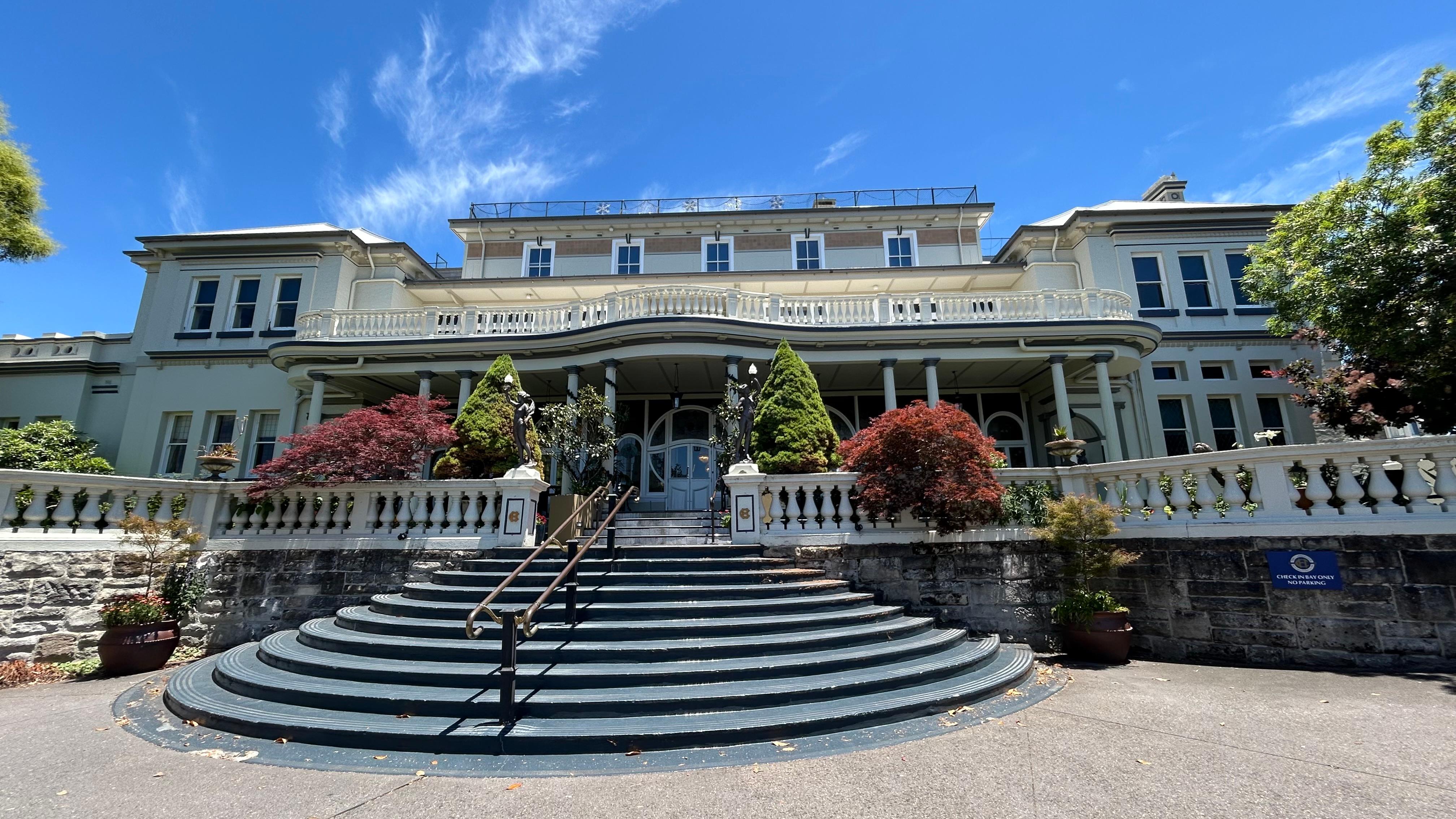 The hotel main entrance