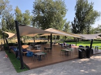 Outside dining