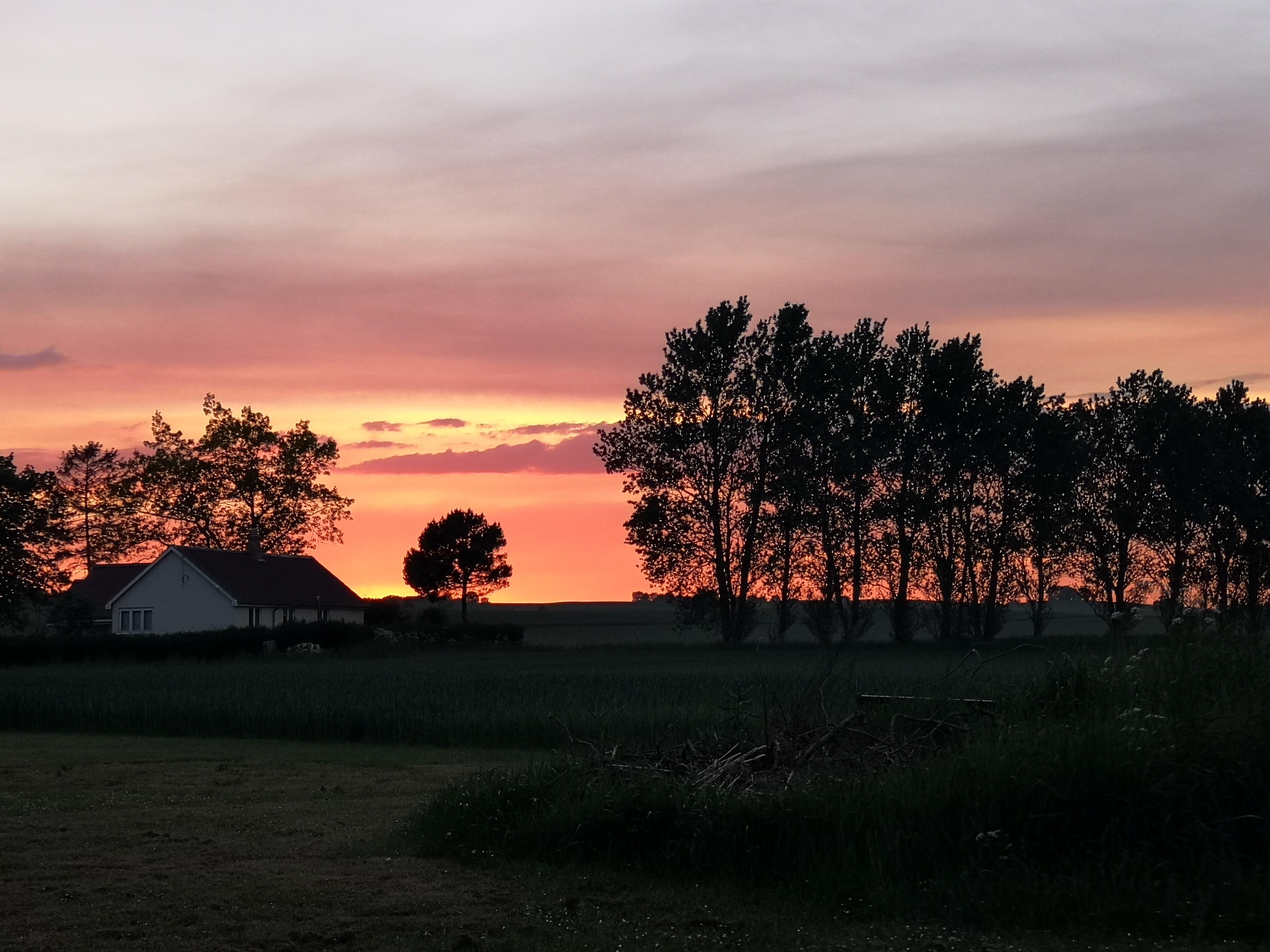 Fantastisk solnedgang 