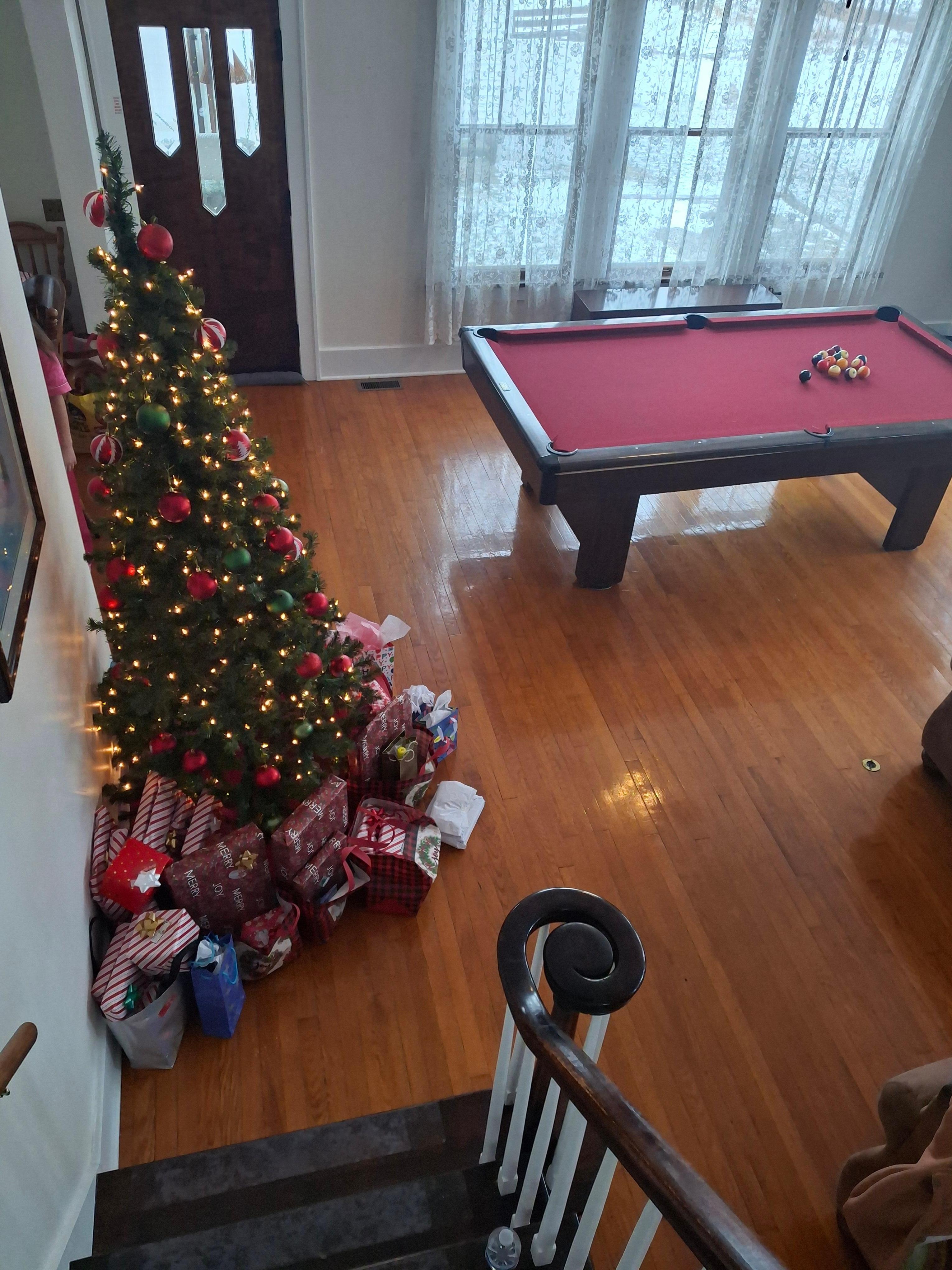 I brought a little Christmas tree just in case and there was one set up! Very sweet
