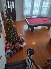 I brought a little Christmas tree just in case and there was one set up! Very sweet