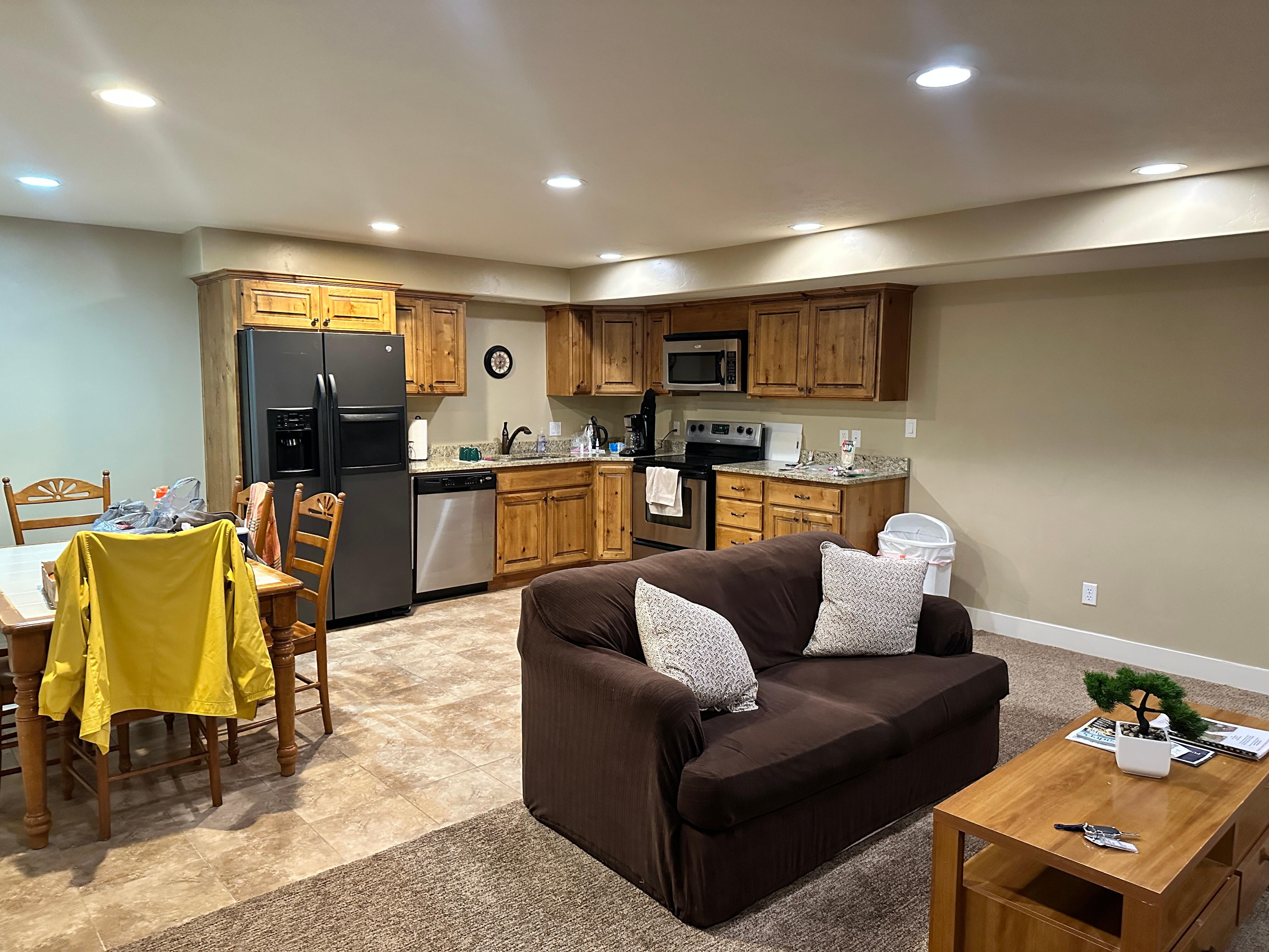 Huge kitchen/living space 
