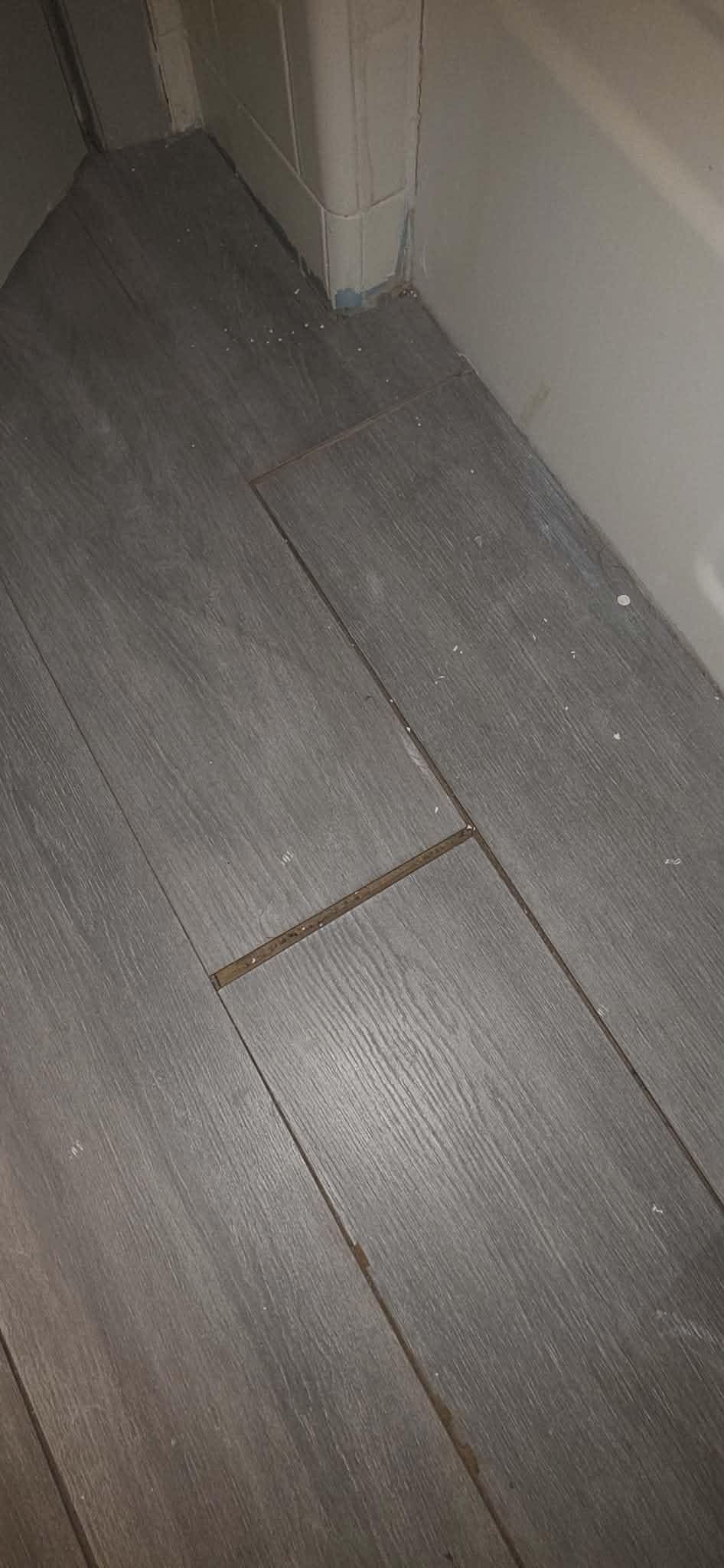 Floors were separating and dirty