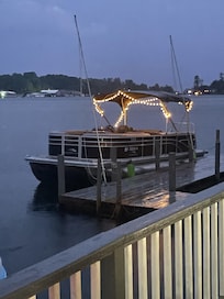 Battery operated lights that we added.