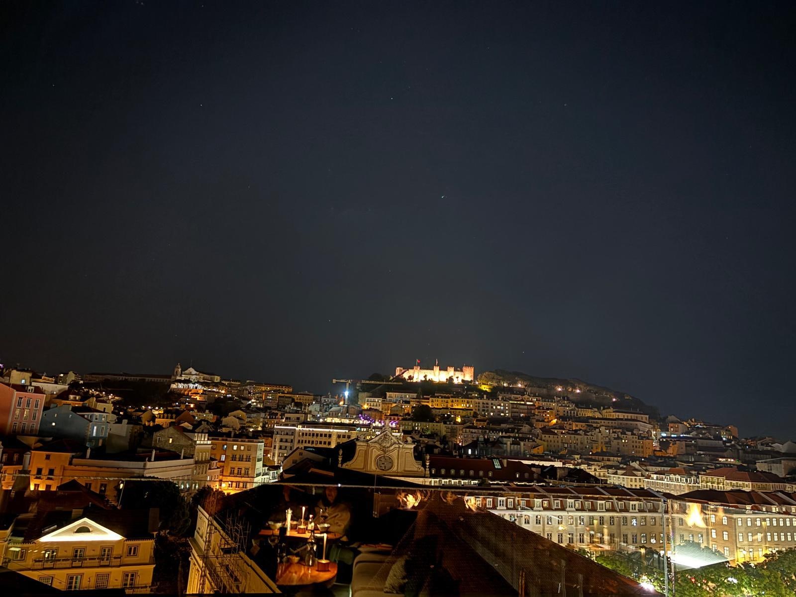 The view from the gastropub on the 7th floor on our first night