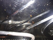micro-onde, paroi supérieure recouverte de graisse