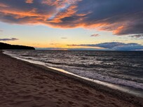 Herbster beach sunset