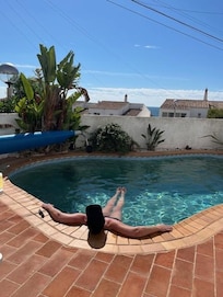 The pool was clean and cool, perfect for relaxing in.
