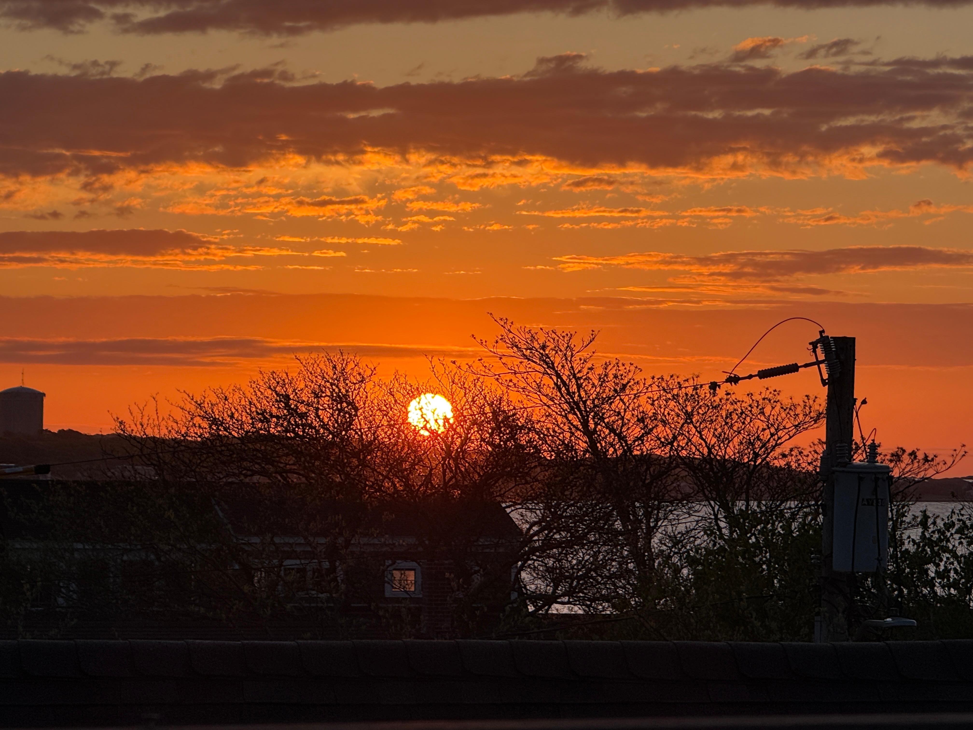 Sunrise from the deck.