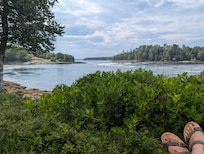 Great places to relax and view the changing tidal falls