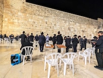 Western wall, five minute walk away.