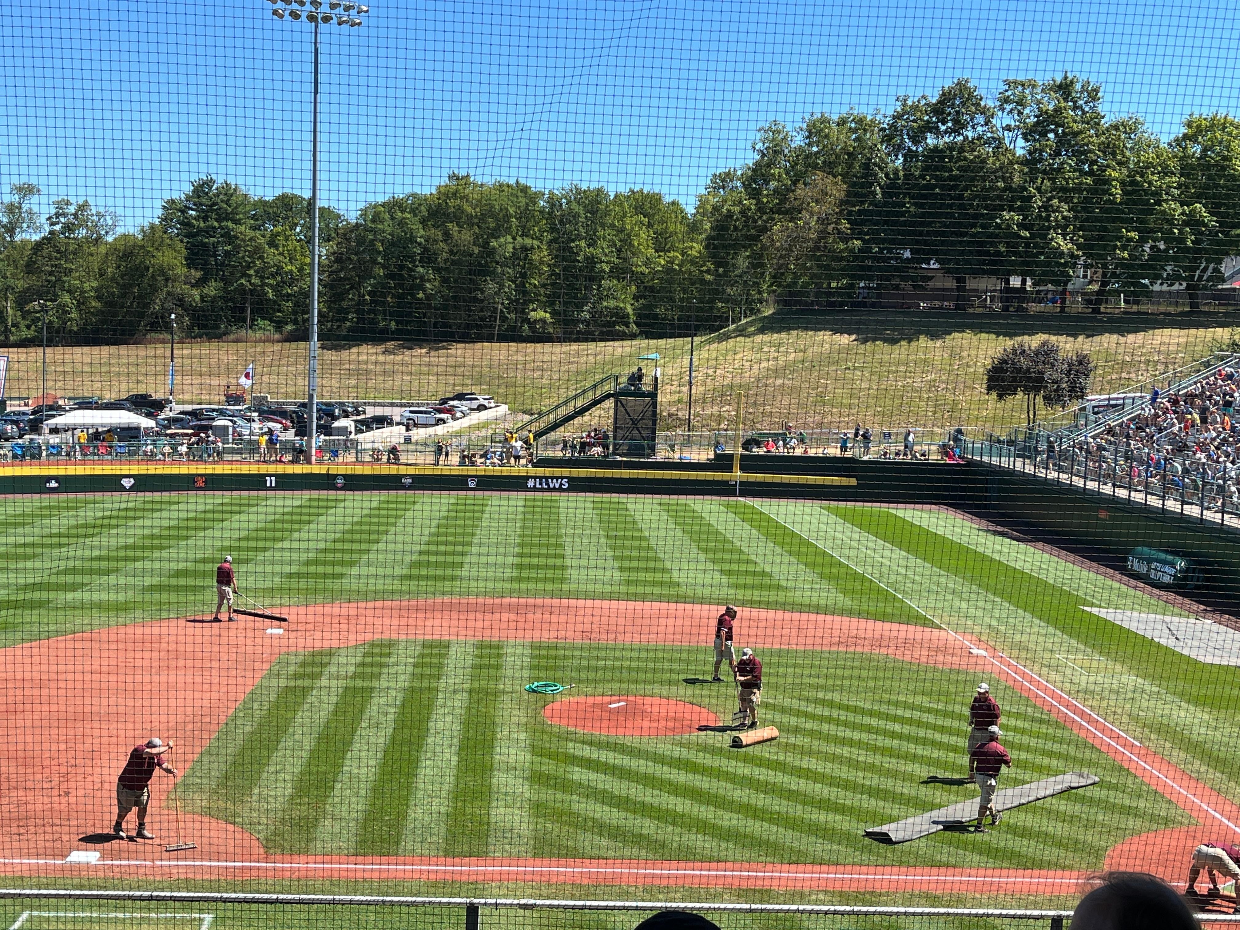 LLWS ball field, 4-6 minute drive