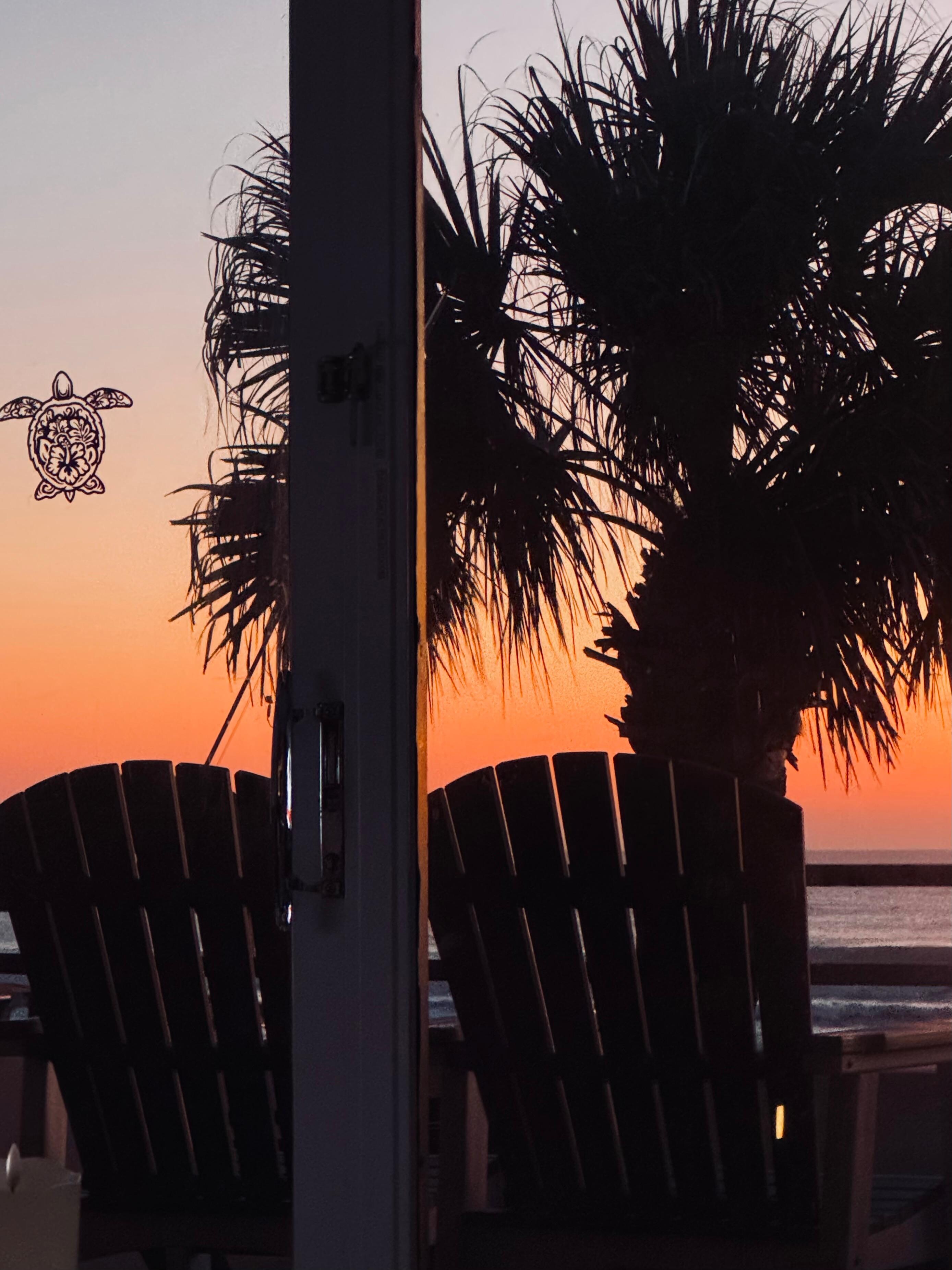 Off the balcony before sunrise 