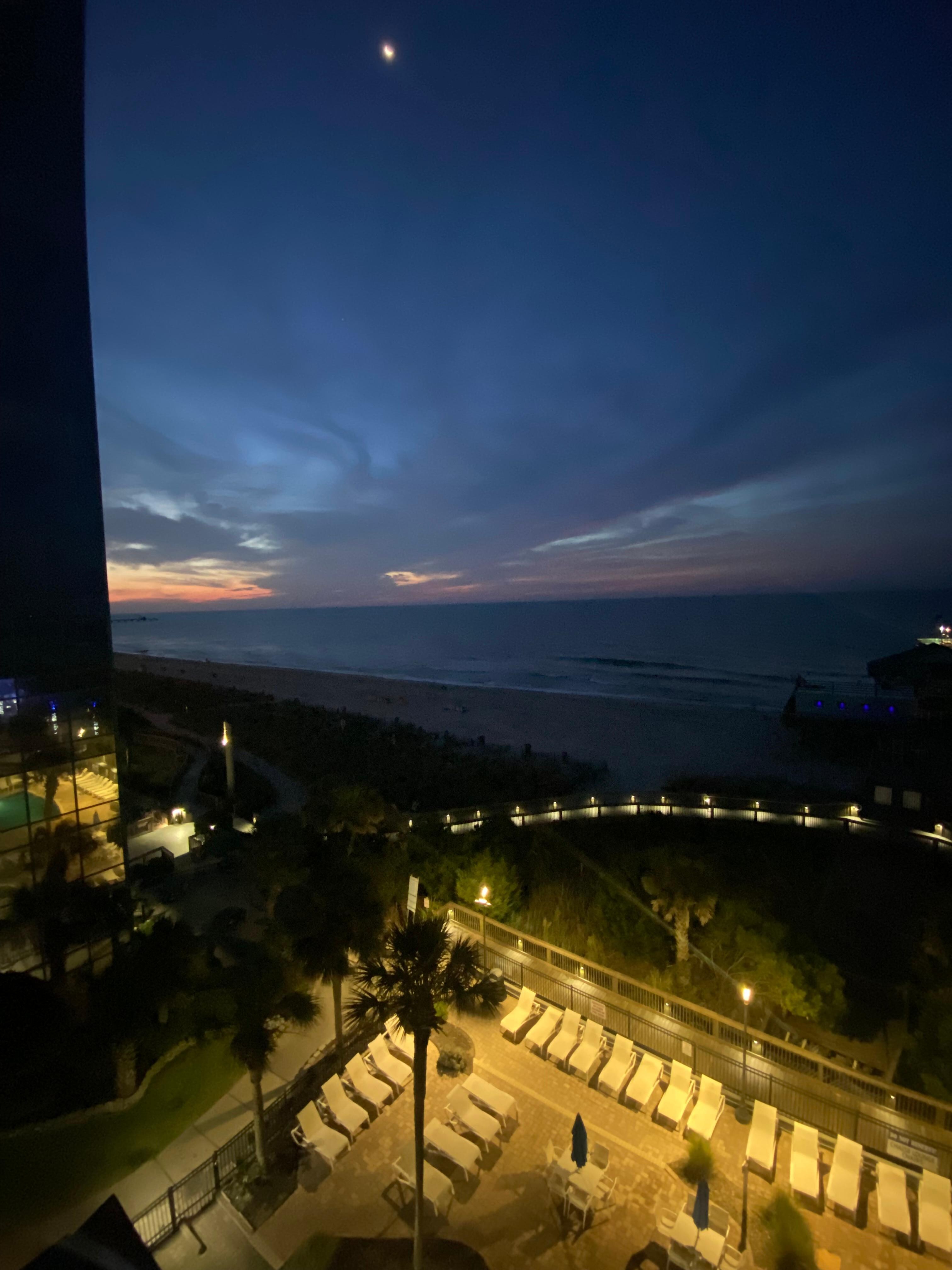 Sun set from balcony