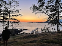 Last evening on the Island