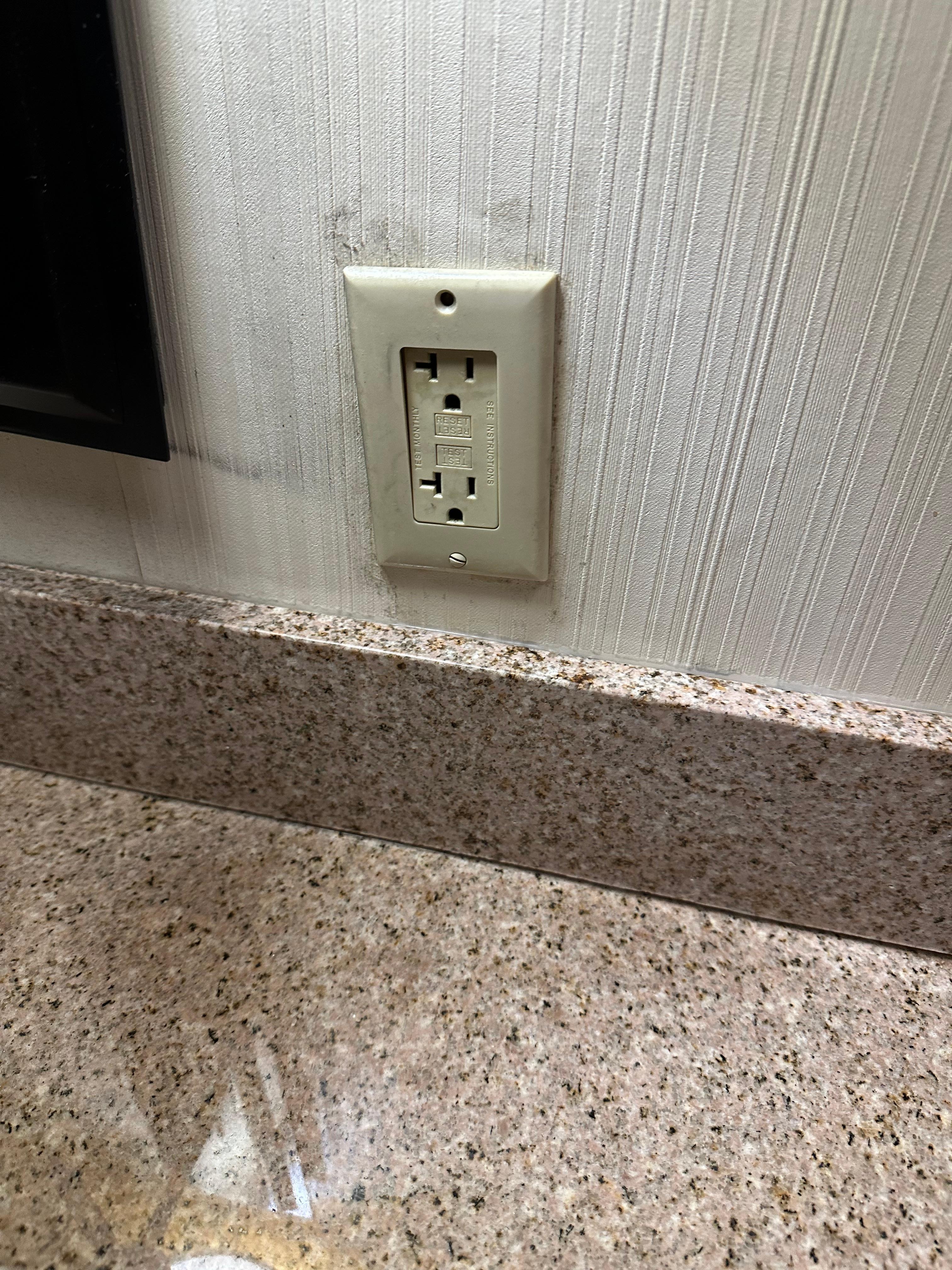 Outlet was dirty