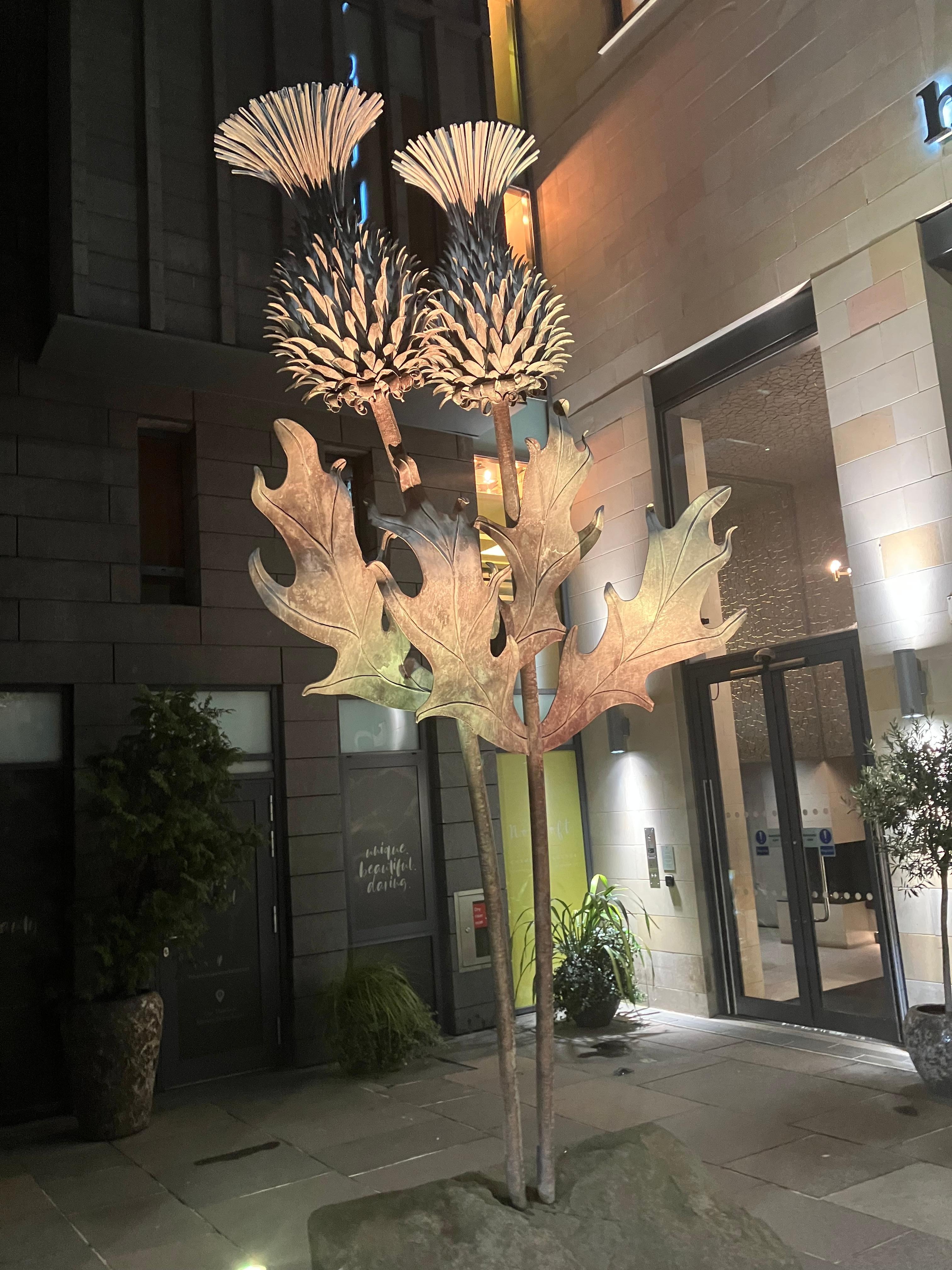 Statue outside the hotel