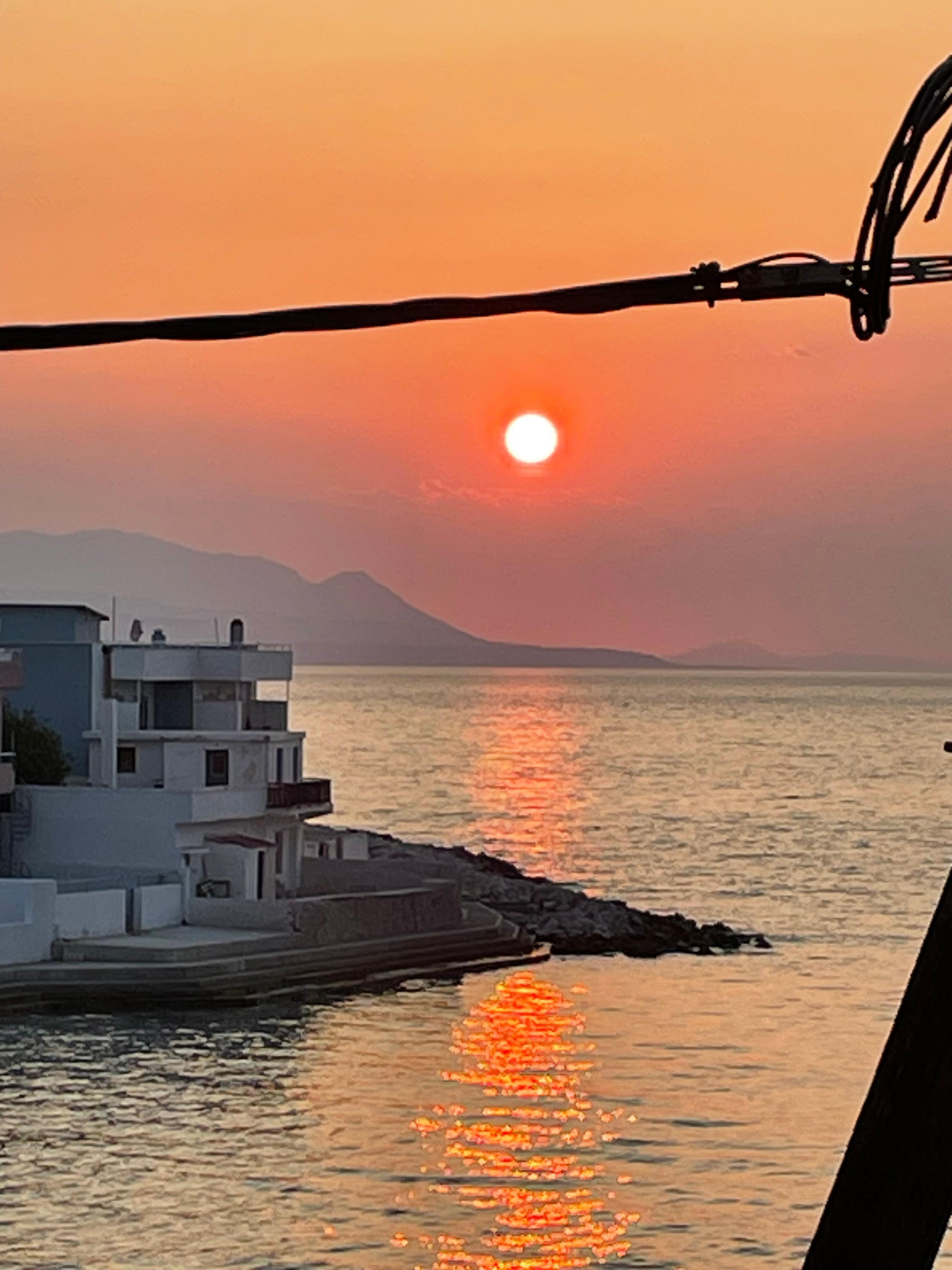 Sonnenuntergang vom Balkon 
